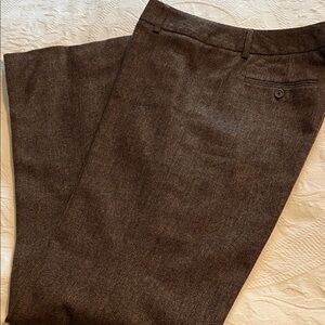 Harold’s black and brown herringbone tweed dress slacks size 10